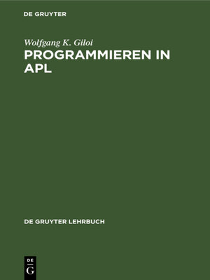 cover image of Programmieren in APL